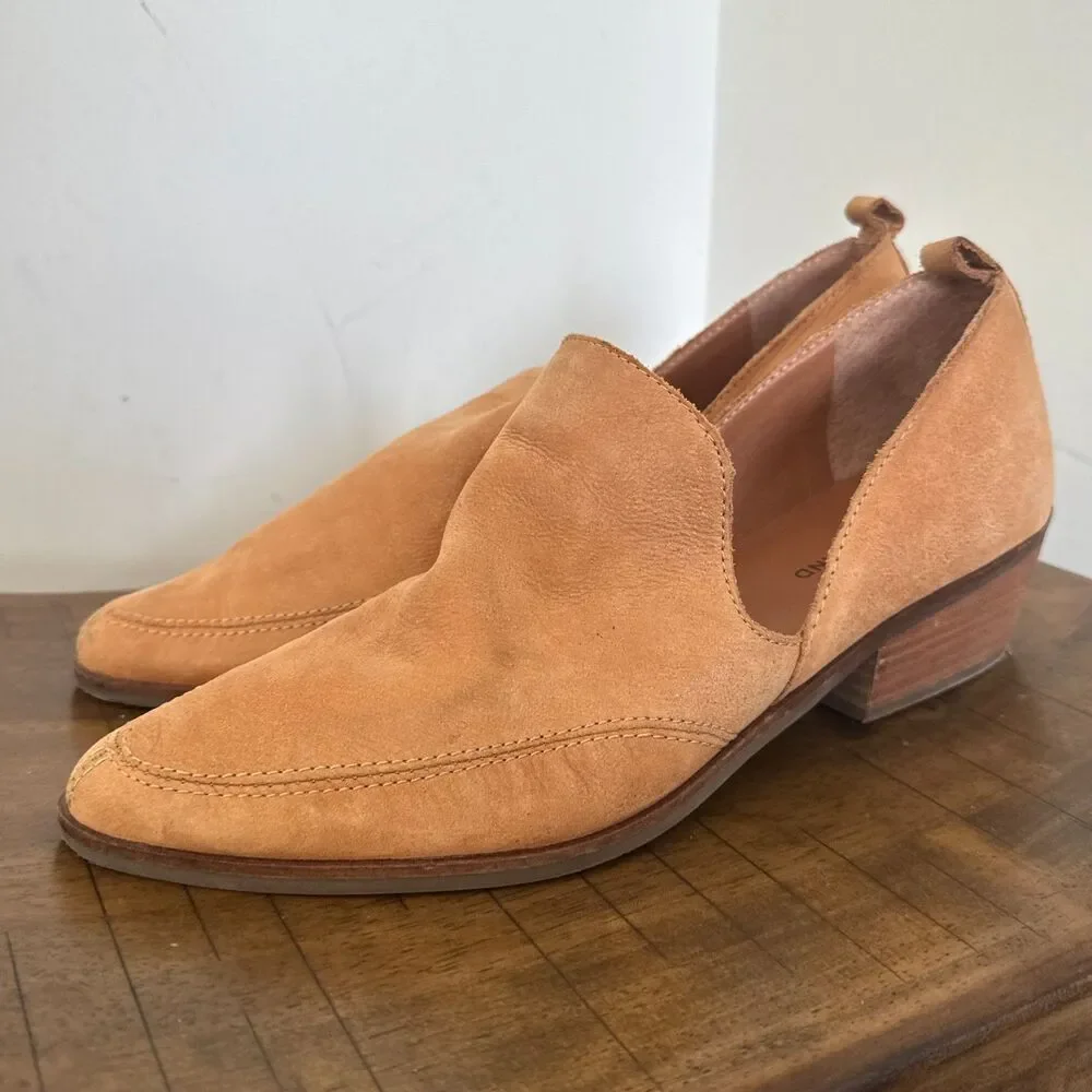 Lucky Brand Tan Leather Shootie Booties Women's 11 Western Boho Comfort